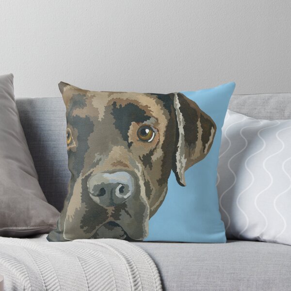 Item preview, Soulful Chocolate Labrador Portrait designed and sold by KSaunbyGallery.