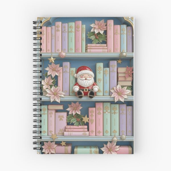 Item preview, Christmas Bookshelf with Santa Claus designed and sold by BriSher.