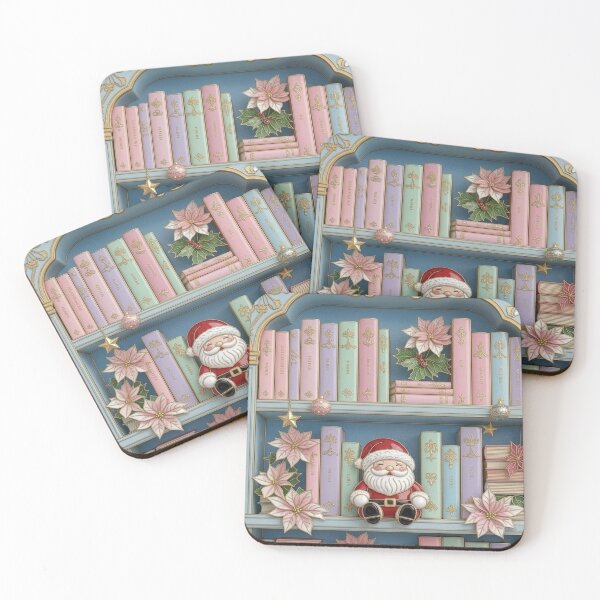 Item preview, Christmas Bookshelf with Santa Claus designed and sold by BriSher.