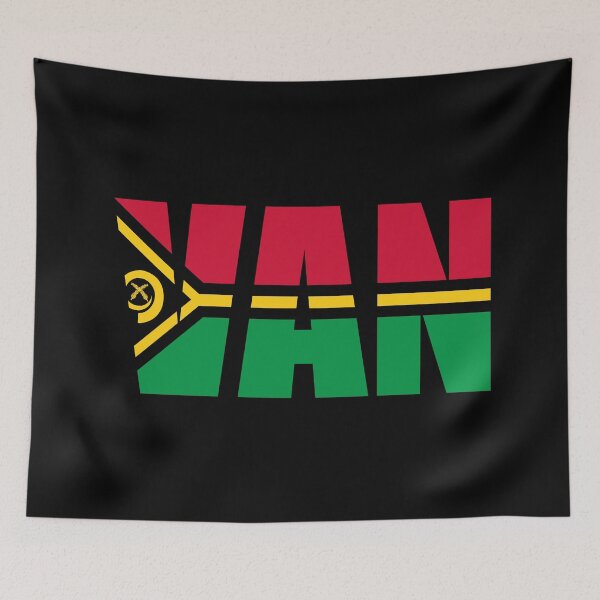 Artikelvorschau, Vanuatu Flagge Initialen VU entworfen und verkauft von shitpostee.