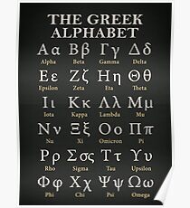 The Greek Alphabet Poster