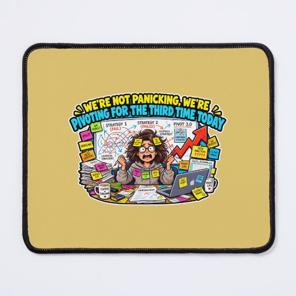 Item preview, We're Not Panicking, We're Pivoting - Funny Digital Marketing Agency Coworker Design designed and sold by TribeGlyph.