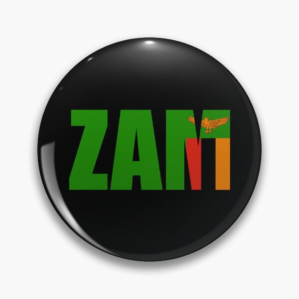 Item preview, Zambia Flag Initials ZM designed and sold by shitpostee.
