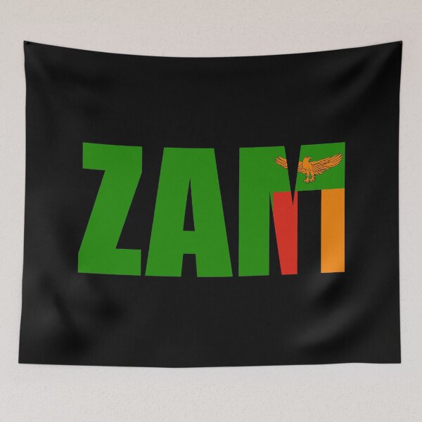 Item preview, Zambia Flag Initials ZM designed and sold by shitpostee.