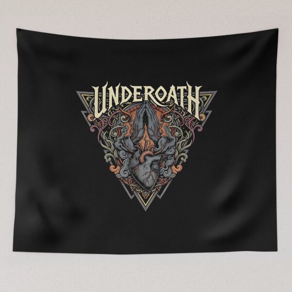 Item preview, Underoath Praying Hands Gothic Heart designed and sold by draxx-grav.