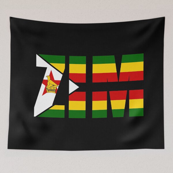 Item preview, Zimbabwe Flag Initials ZW designed and sold by shitpostee.