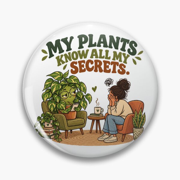 Item preview, My Plants Know All My Secrets Funny Plant Parent designed and sold by IndiVibe.