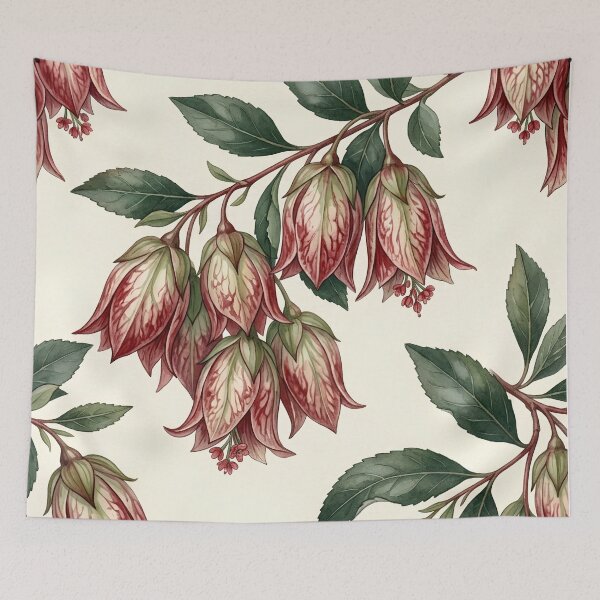 Item preview, Antique Bellflower & Foliage Botanical Study Pattern designed and sold by Studio BC.