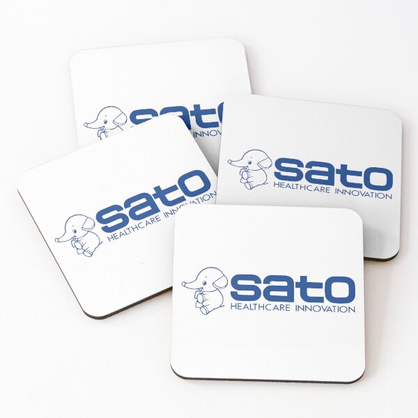 Item preview, Sato Healthcare Innovation Logo – Blue Elephant Mascot Pharmaceutical Brand designed and sold by Mironyh.