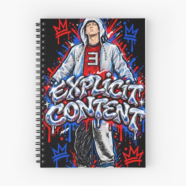 Item preview, Eminem Explicit Content Graffiti Street Art Illustration designed and sold by jvrgraphs.