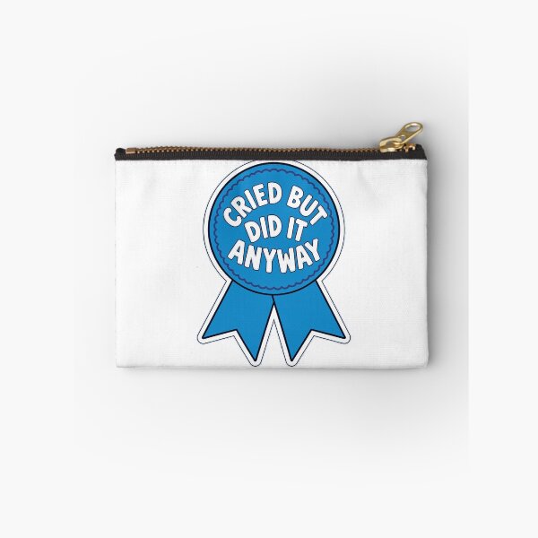 Item preview, Ribbon Sticker | Cried But Did It Anyway Funny Award Design. designed and sold by Gopal Verma.