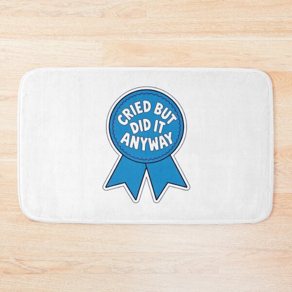 Item preview, Ribbon Sticker | Cried But Did It Anyway Funny Award Design. designed and sold by Gopal Verma.