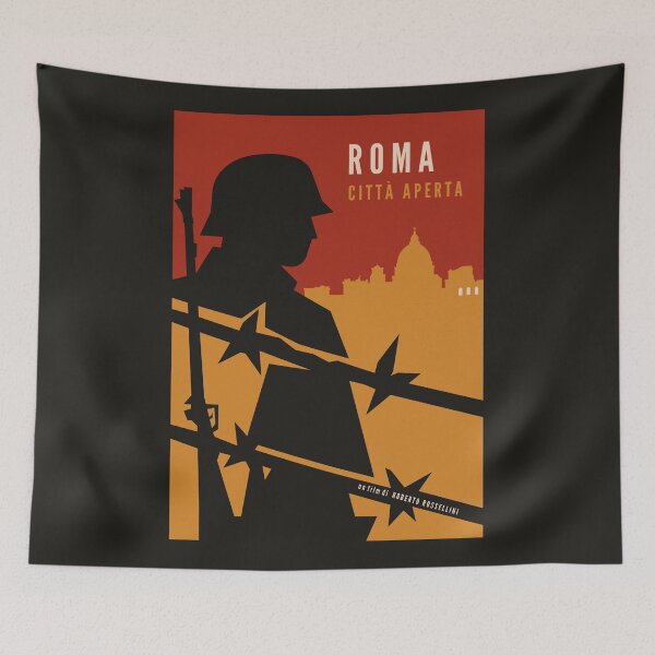 Item preview, Roma Citta Aperta Vintage Poster - Rome Open City Italian Neorealism Art Print designed and sold by MORKINO POSTERS.