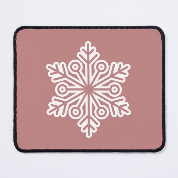 Item preview, Winter Snowflake Dusty Rose Seamless Pattern Art designed and sold by Jyoti Digital Artist.