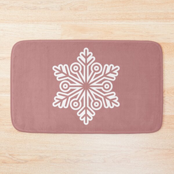 Item preview, Winter Snowflake Dusty Rose Seamless Pattern Art designed and sold by ​Jyoti Digital Artist.