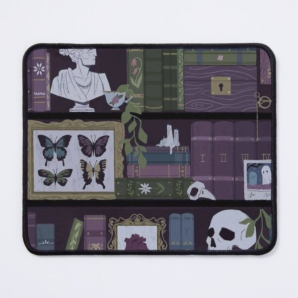 Item preview, Dark Academia Gothic Bookshelf Pattern – Vintage Library Gift designed and sold by · GAMING SOUL ·.