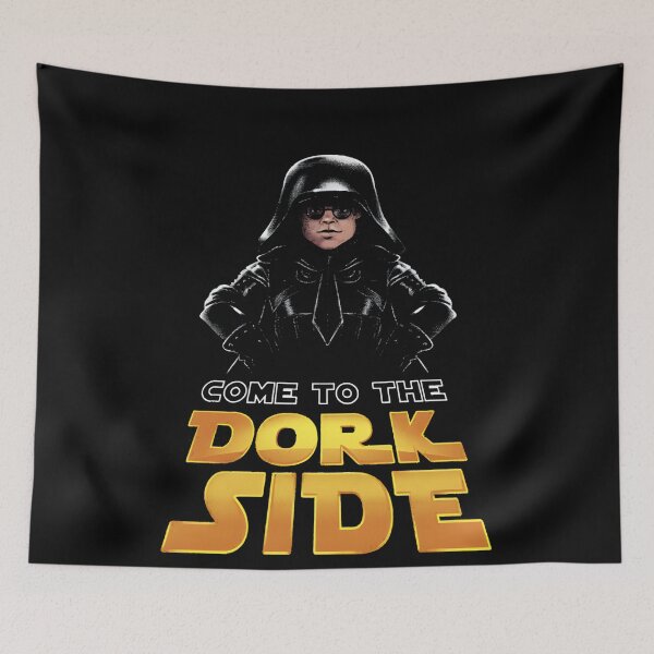 Item preview, Come To The Dork Side Sci-Fi Comedy Parody Helmet Art designed and sold by EruvynStudiose.