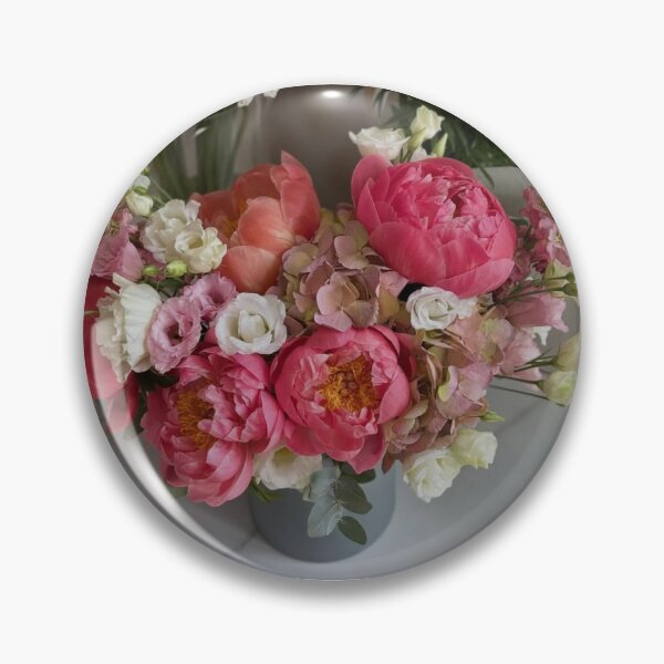 Item preview, Coral and Pink Peony Bouquet - Summer Elegance designed and sold by Ingr1d-M3deea.