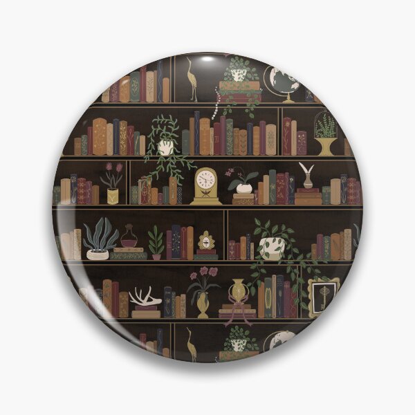 Item preview, Dark Academia Cozy Library Bookshelf Pattern – Vintage Bookworm Gift designed and sold by · GAMING SOUL ·.