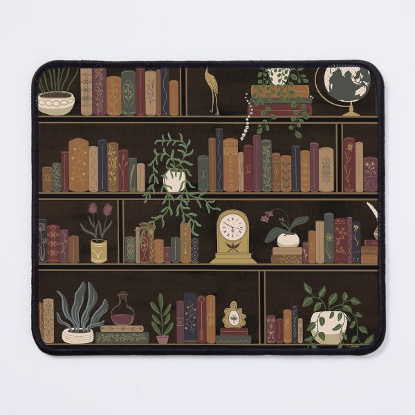 Item preview, Dark Academia Cozy Library Bookshelf Pattern – Vintage Bookworm Gift designed and sold by · GAMING SOUL ·.