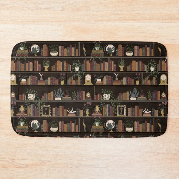 Item preview, Dark Academia Cozy Library Bookshelf Pattern – Vintage Bookworm Gift designed and sold by · GAMING SOUL ·.