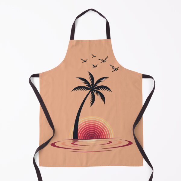 Item preview, Retro Ripple Sunset Palm designed and sold by SK PrintOmand.