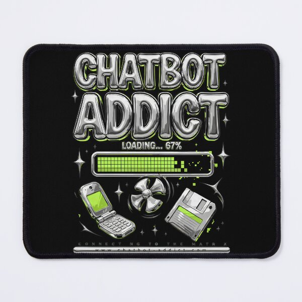Item preview, Chatbot Addict Loading 67 Percent Y2K Chrome Lime Green Retro Tech Flip Phone Floppy Disk Funny AI Design designed and sold by DarylWelsh2024.