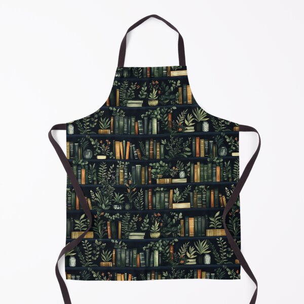 Item preview, Dark Academia Botanical Library Pattern – Moody Greenery Book Gift designed and sold by · GAMING SOUL ·.