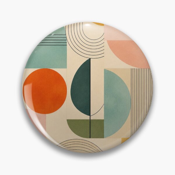 Item preview, Mid-Century Modern Watercolor Starburst - Vintage Pastel Geometric - Retro Modernist Art designed and sold by GrinGalore.