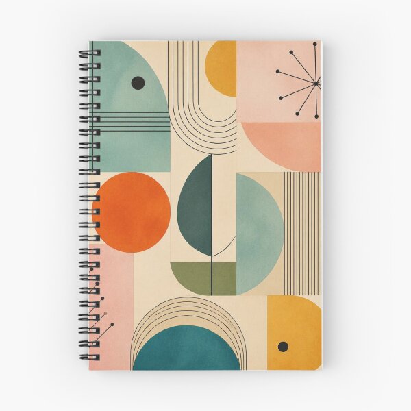 Item preview, Mid-Century Modern Watercolor Starburst - Vintage Pastel Geometric - Retro Modernist Art designed and sold by GrinGalore.