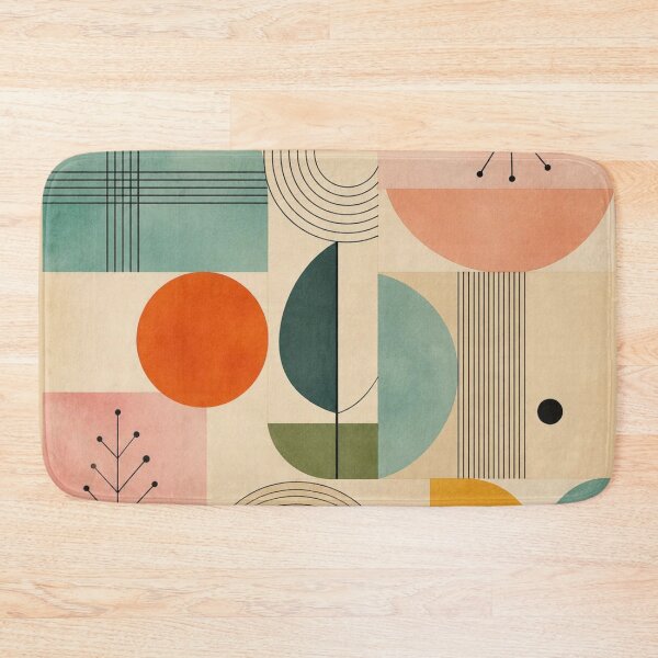 Item preview, Mid-Century Modern Watercolor Starburst - Vintage Pastel Geometric - Retro Modernist Art designed and sold by GrinGalore.