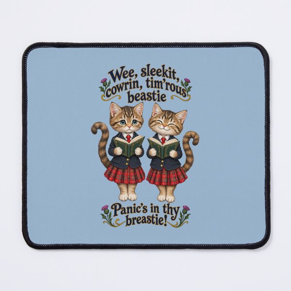 Item preview, Panics In Thy Breastie Burns Night Feline Recital designed and sold by taiche.