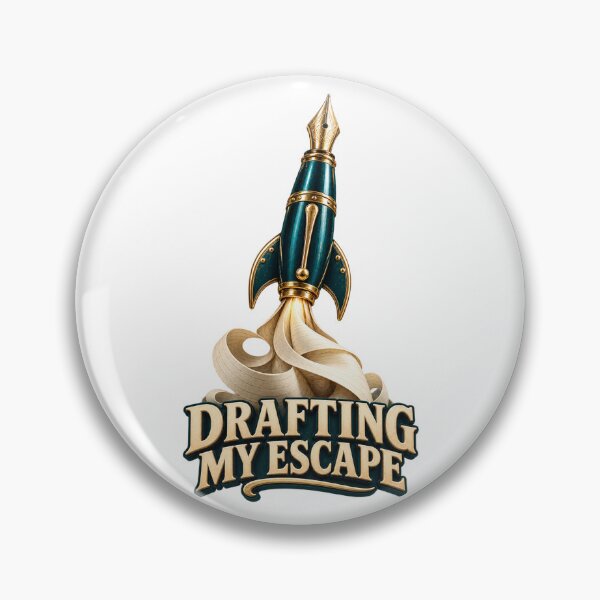 Item preview, Drafting My Escape Fountain Pen Rocket designed and sold by TrendTribeTP.