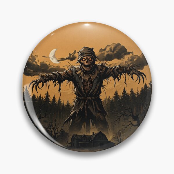 Item preview, Scary Halloween Scarecrow - Vintage Horror Movie Poster Art designed and sold by Wild-way Art.
