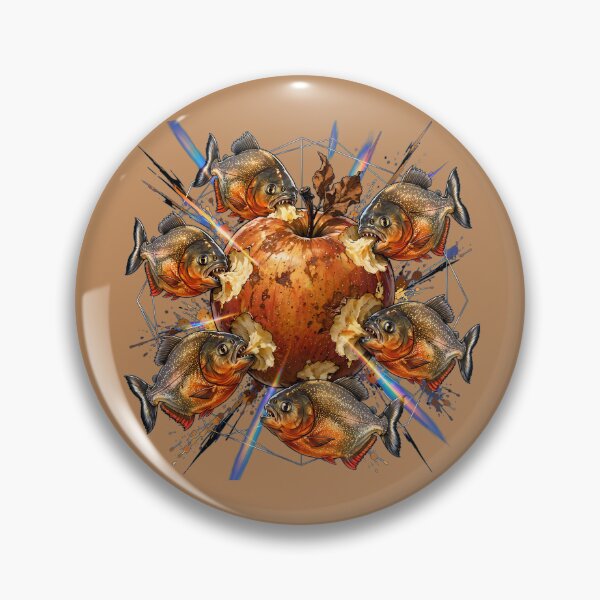 Item preview, Funny Piranhas Eating a Rotten Apple designed and sold by m-y-A-I-A-R-T-.