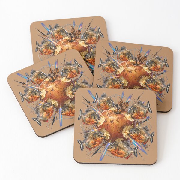 Item preview, Funny Piranhas Eating a Rotten Apple designed and sold by m-y-A-I-A-R-T-.