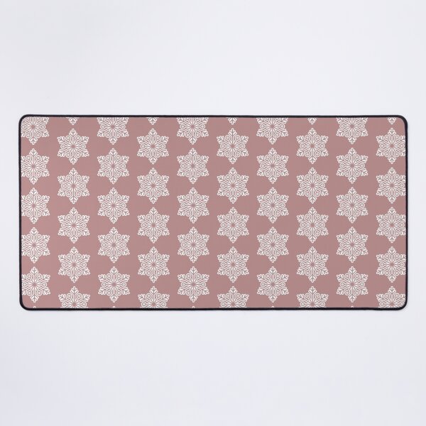 Item preview, Winter Snowflake Pale Rosewood Seamless Pattern Art designed and sold by ​Jyoti Digital Artist.