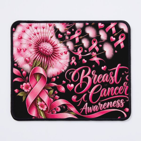 Item preview, Breast Cancer Awareness Pink Dandelion Ribbon designed and sold by VGAfanatic.