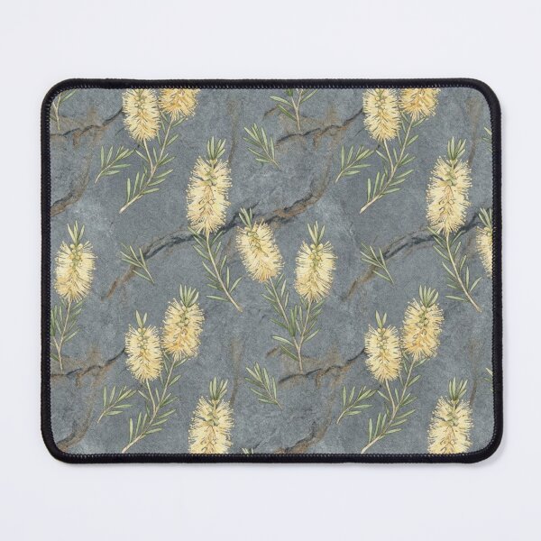 Item preview, Cream Bottlebrush Wildflower Slate Stone Botanical Pattern designed and sold by Studio BC.