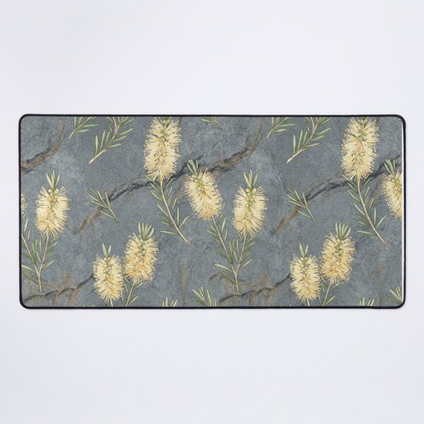 Item preview, Cream Bottlebrush Wildflower Slate Stone Botanical Pattern designed and sold by Studio BC.
