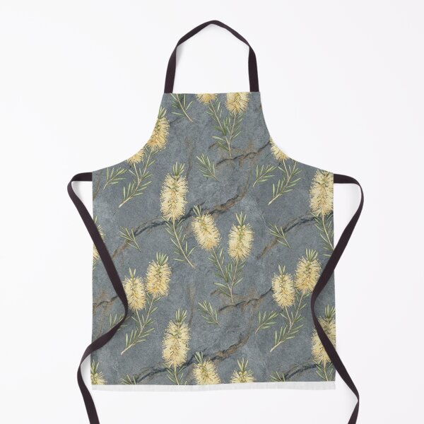 Item preview, Cream Bottlebrush Wildflower Slate Stone Botanical Pattern designed and sold by Studio BC.
