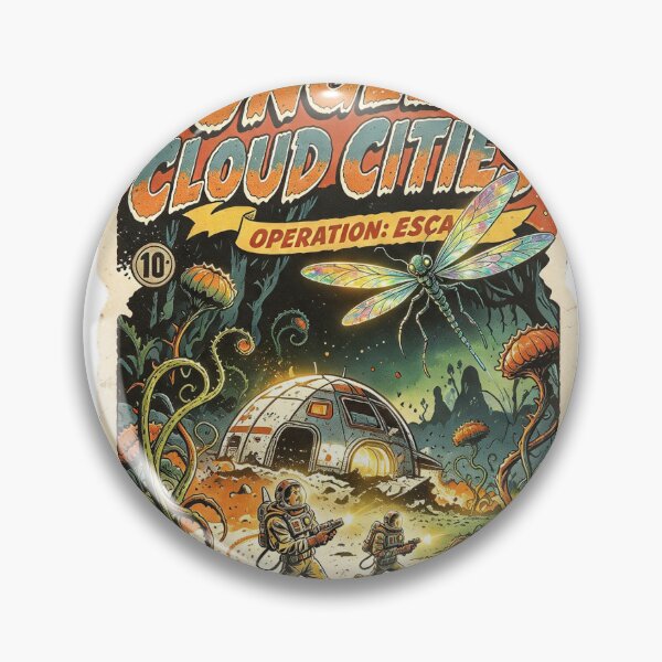 Item preview, Jungle of the Cloud Cities Retro Sci Fi Pulp Comic Art  designed and sold by HaighsTs.