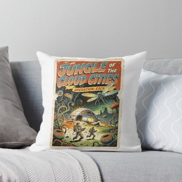 Item preview, Jungle of the Cloud Cities Retro Sci Fi Pulp Comic Art  designed and sold by HaighsTs.