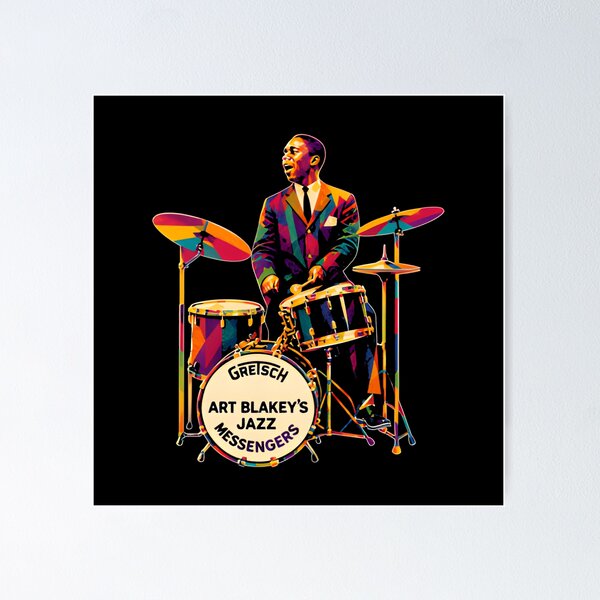 Item preview, Art Blakey Jazz Messengers Portrait designed and sold by draxx-grav.