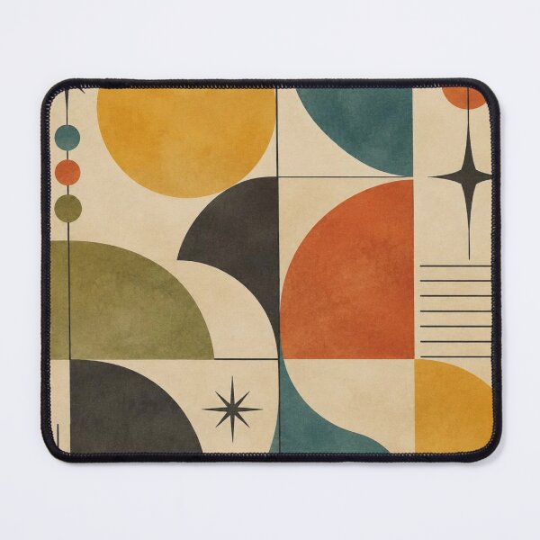 Item preview, Mid-Century Modern Watercolor - Atomic Starburst Geometric - Retro Modernist Art designed and sold by GrinGalore.