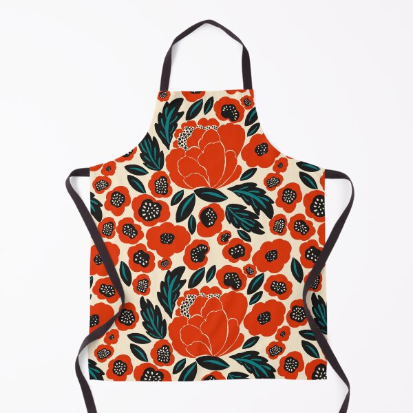 Item preview, Hot Fiery Red Florals designed and sold by TuluaStudio.
