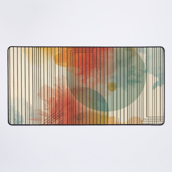 Item preview, Mid-Century Modern Watercolor - Geometric Line Art - Retro Modernist Pattern designed and sold by GrinGalore.