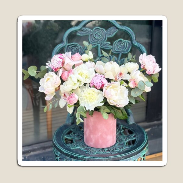 Item preview, Dreamy White and Pink Peonies in Velvet Vase designed and sold by Ingr1d-M3deea.