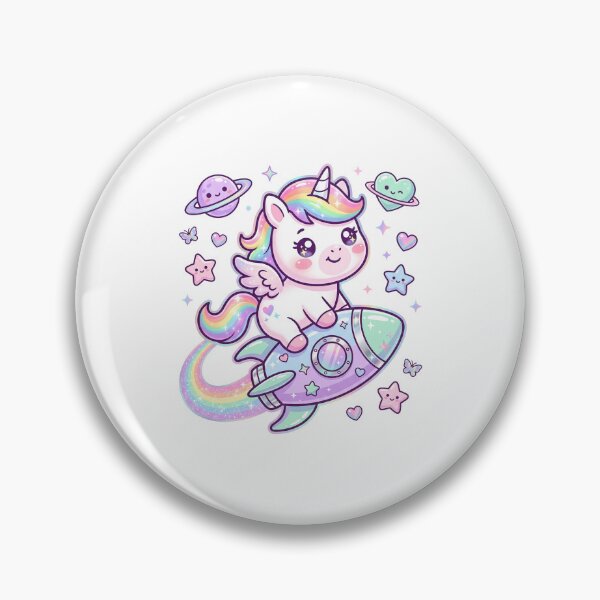 Item preview, Unicorn Riding a Pastel Space Rocket designed and sold by naragon4289.