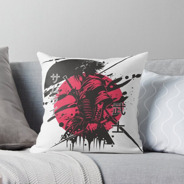Item preview, Japanese Samurai Warrior - Red Sun Kanji Aesthetics T-Shirt designed and sold by KalaAkari_99.